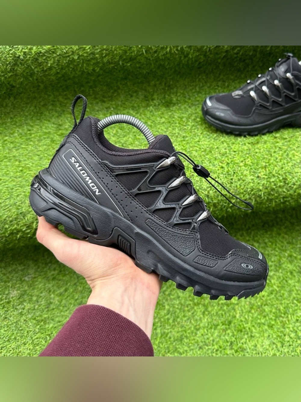 Shoes Salomon ACS + All Black Brand New Men's Sneakers